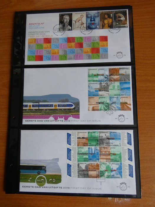 Holland 2019 - Komplet mængde af FDC'er - NVPH E780a/E796b