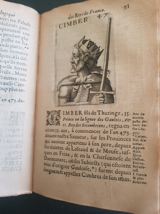 (Jacques) Le Charron - Histoire généalogique des roys de France - 1630