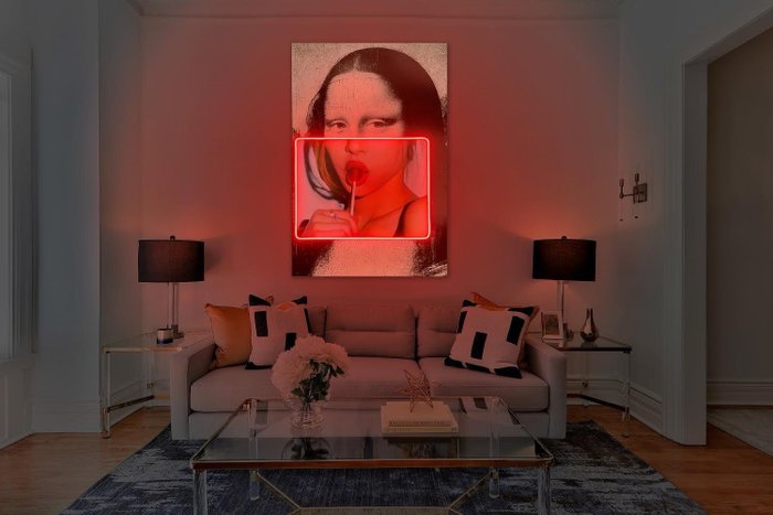 LEDMansion (1995) - Gioconda Lollipop V.R. | SIZE XXL | Led Wall Art