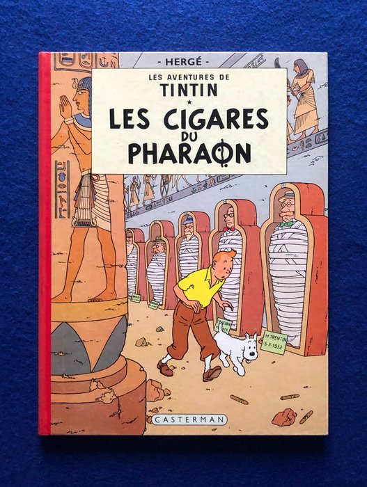 Tintin - Les Cigares du Pharaon (B33) - C - 1 Album - Genoptryk - 1963