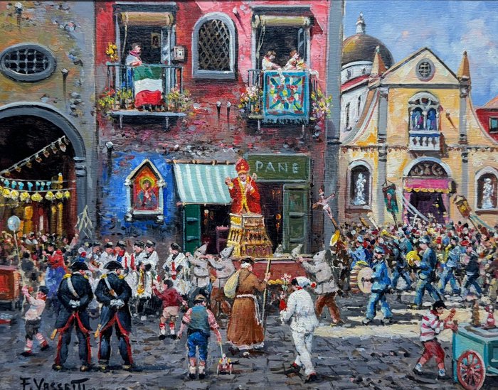 Francesco Vassetti (1936-2020) - Napoli - Processione di San Gennaro