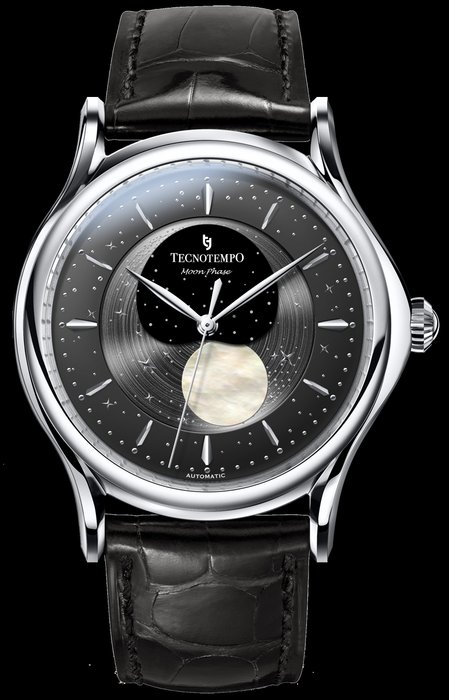 Tecnotempo - "Moon Phase" Special Edition - - TT.50MP.B (grey-black dial) - Mænd - 2011-nu