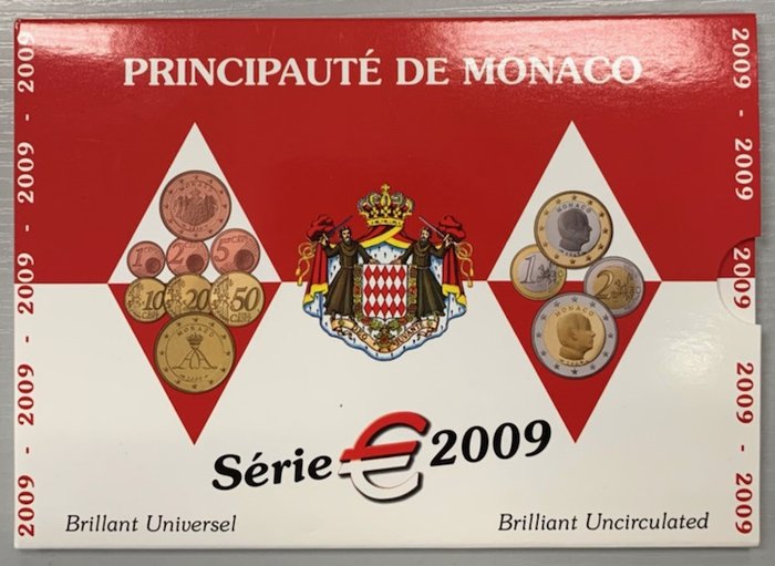 Monaco. Mint Set 2009