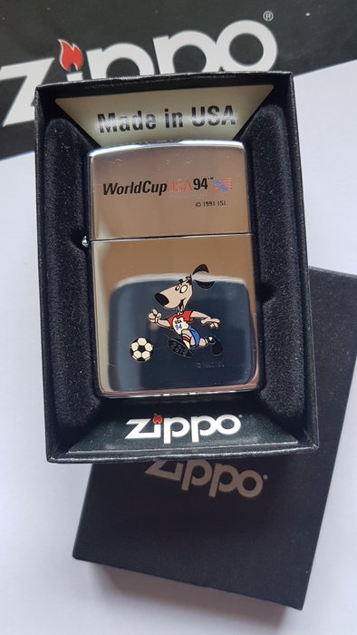 Zippo - Original Zippo Rarität Fussball World Cup USA 1994 - Lighter - Chrome