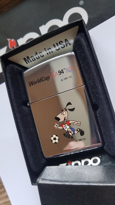 Zippo - Original Zippo Rarität Fussball World Cup USA 1994 - Lighter - Chrome