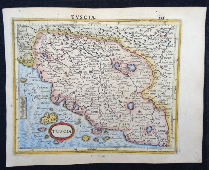 Europa - Italien / Toscana; Hondius / Mercator - Tuscia - 1601-1620