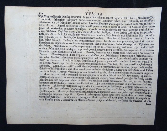 Europa - Italien / Toscana; Hondius / Mercator - Tuscia - 1601-1620