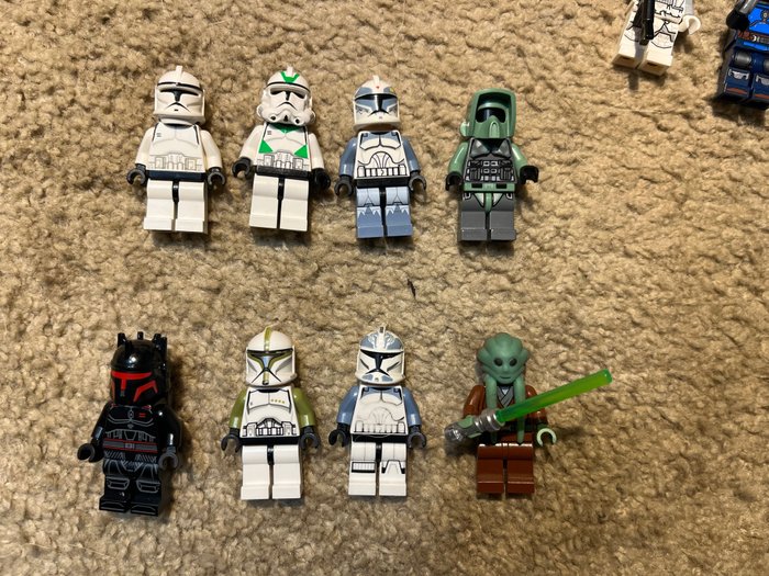 Lego - Star Wars - Star Wars Lot Vintage Wolfe Kit Fisto Scout Kashyyyk Gree Moff Gideon Clone Troopers