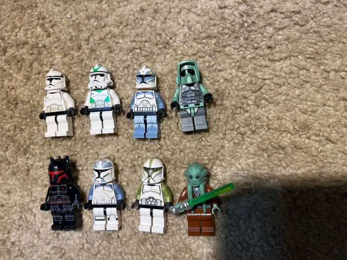 Lego - Star Wars - Star Wars Lot Vintage Wolfe Kit Fisto Scout Kashyyyk Gree Moff Gideon Clone Troopers