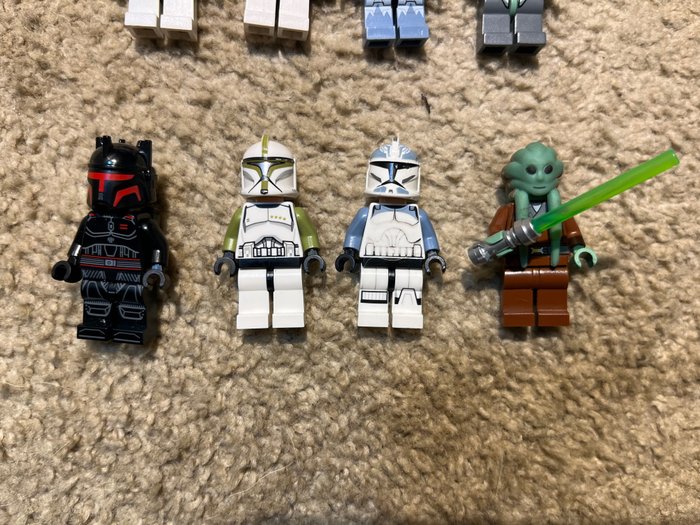 Lego - Star Wars - Star Wars Lot Vintage Wolfe Kit Fisto Scout Kashyyyk Gree Moff Gideon Clone Troopers