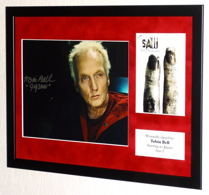 Saw - Tobin Bell (Jigsaw) Framed, signed + Certificate of Authenticity