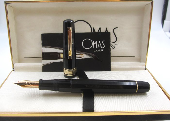 Pregiata Omas "Gentlemen" Senior Pennino oro 14ct. Vintage anni '80 - Fyldepen