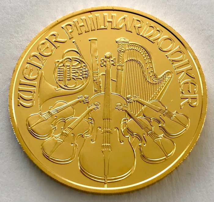 Østrig. 100 Euro 2020 - Wiener Philharmoniker - 1 oz