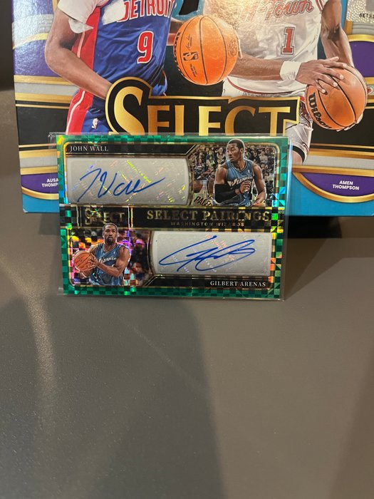 2023/24 Panini Select Basketball John Wall / Gilbert Arenas Select Pairings - Autograph 1/5 - 1 Card - Næsten så god som ny (NM)