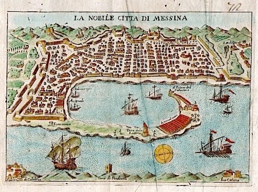 Italien - Sicilia, Messina; M. Cadorin - La Nobile Città di Messina - 1651-1660