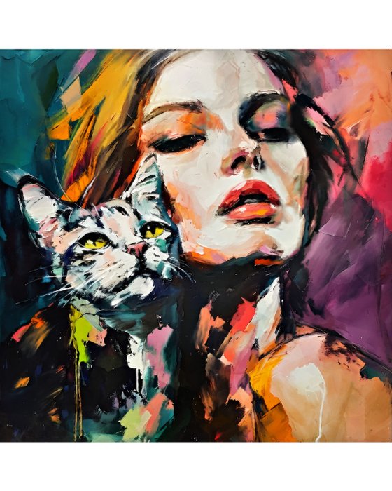 Michael Mey - Girl with a Cat