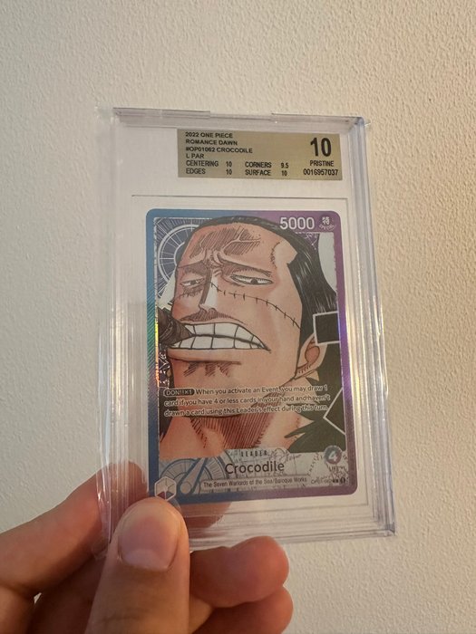 One Piece - 1 Graded card - Crocodile - BGS 10