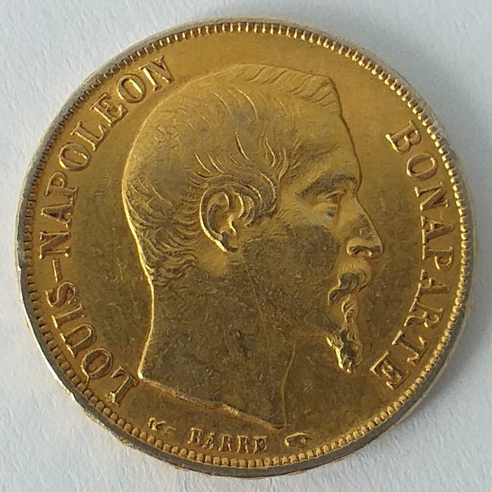 Frankrig. IIe République (1848-1852). 20 Francs 1852-A Louis-Napoleon Bonaparte  (Ingen mindstepris)