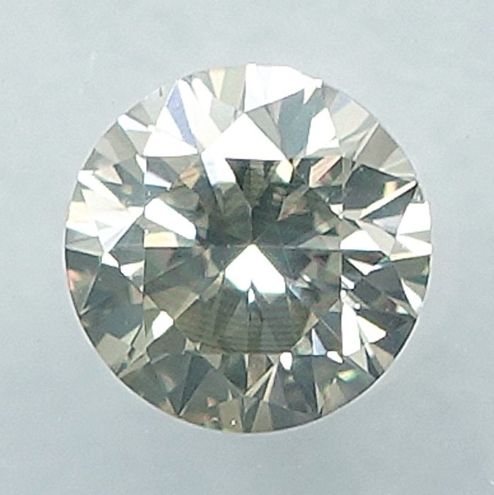 1 pcs Diamant  (Naturfarvet)  - 0.32 ct - Light Brunlig Gul - VS2 - International Gemological Institute (IGI)