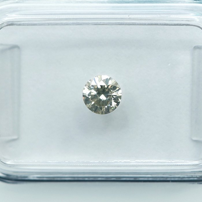 1 pcs Diamant  (Naturfarvet)  - 0.32 ct - Light Brunlig Gul - VS2 - International Gemological Institute (IGI)