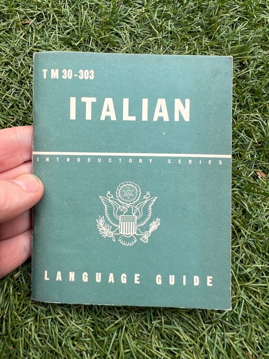 War Department - Official WW2 US Army Soldiers Italian Language Guide - Airborne - Ranger - Sicily - Italy - 1943