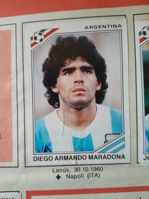 Panini - Mexico 86 World Cup - Diego Maradona - 1 Incomplete Album