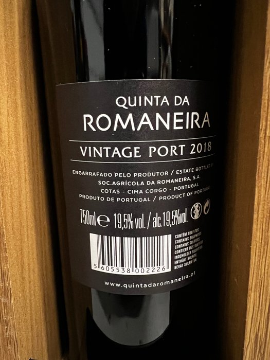 2018 Quinta da Romaneira - Douro Vintage Port - 6 Flasker (075 L)