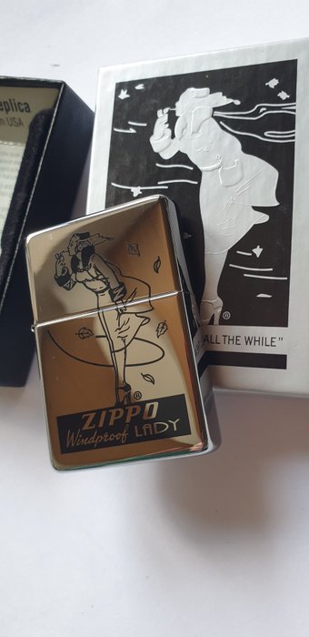 Zippo - Original Zippo Windproof Lady Chrome Hochglanz poliert - Lighter - Chrome