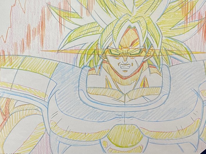 Dragon Ball Z Akira Toriyama - 1 Original animationstegning replika begrænset oplag med Toei-stempel (mærket)