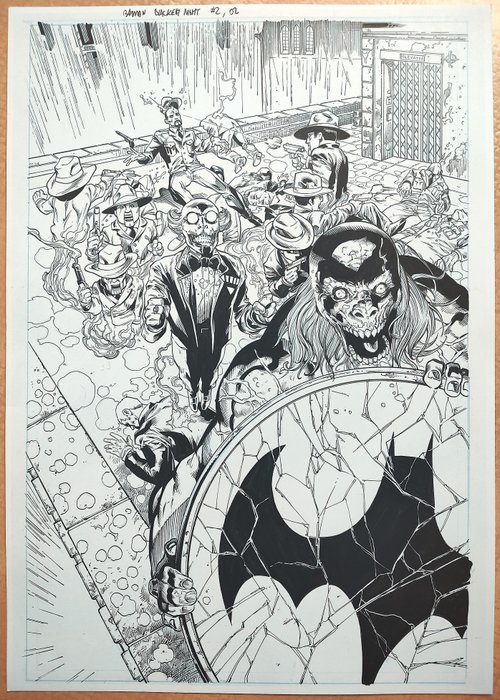 Cifuentes Vicente  Syaf Ardian - 1 Original page - Batman - Blackest Night #2 - 2009