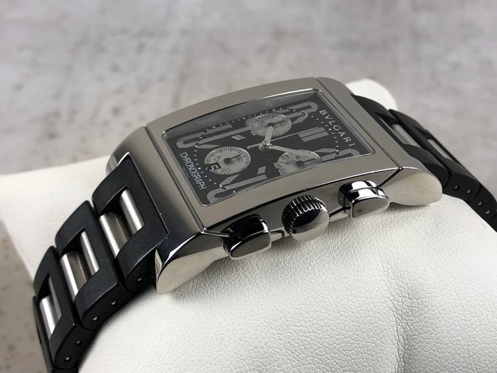 Bvlgari - Rettangolo Chronograph - Ingen mindstepris - RTC 49 S - Mænd - 2000-2010