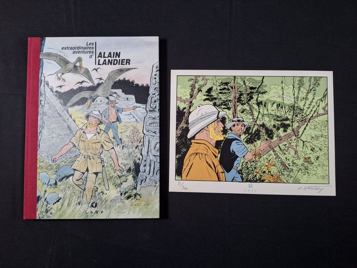 Les extraordinaires aventures d'Alain Landier T1 - TT + ex-libris - 1 Album - Første udgave - 2000