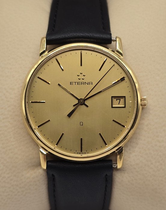 Eterna - Q Quartz Date - Ingen mindstepris - 115.427025S - Mænd - 1980-1989