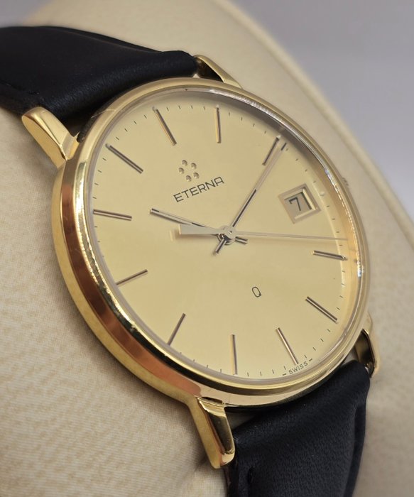 Eterna - Q Quartz Date - Ingen mindstepris - 115.427025S - Mænd - 1980-1989