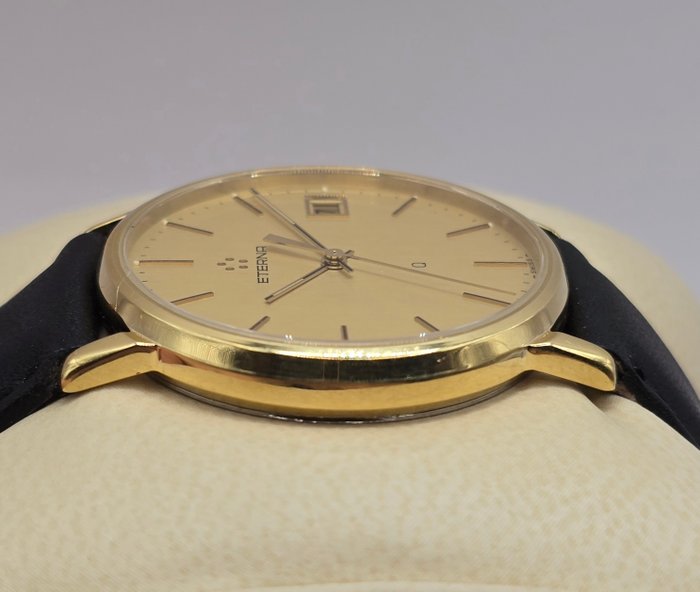 Eterna - Q Quartz Date - Ingen mindstepris - 115.427025S - Mænd - 1980-1989