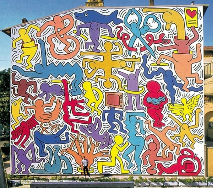 Tony Fernandez - Donald Duck Sailor Inspired By Keith Haring's "Tottomondo" (1989) - Hand-Signed