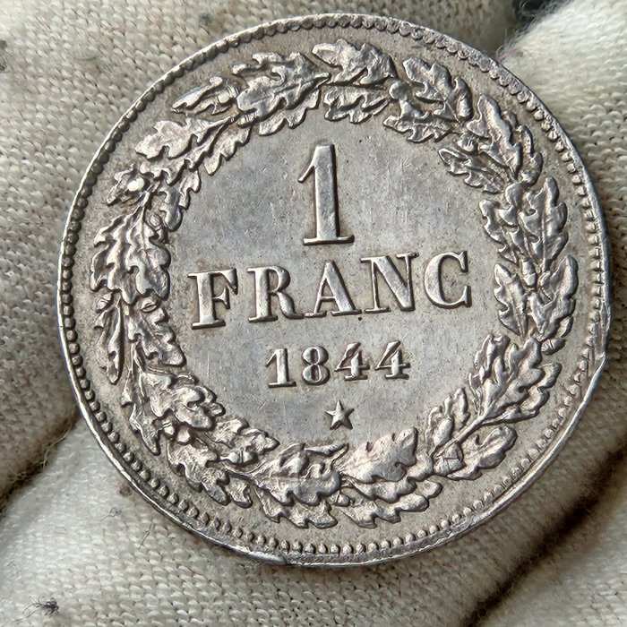 Belgien. Leopold I (1831-1865). 1 Franc 1844