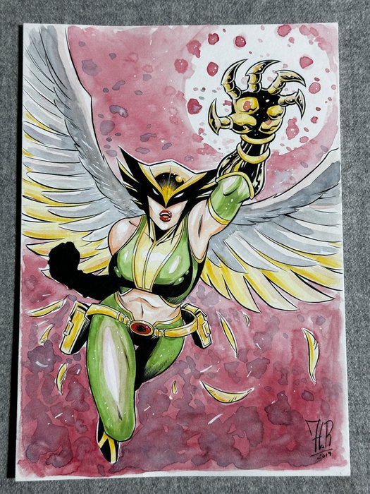 Jordi Tarragona - 1 Original drawing - Hawkman - Hawkgirl - 2019