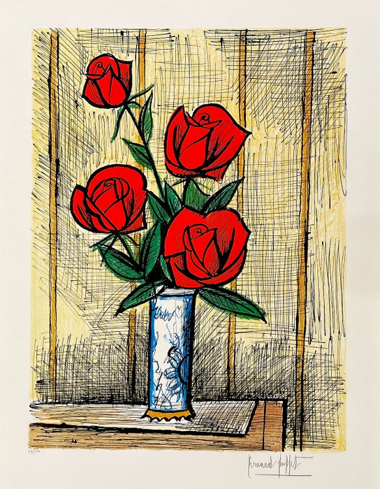 Bernard Buffet (1928-1999) - Bouquet de Roses