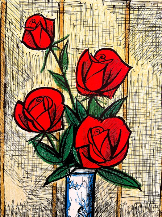 Bernard Buffet (1928-1999) - Bouquet de Roses