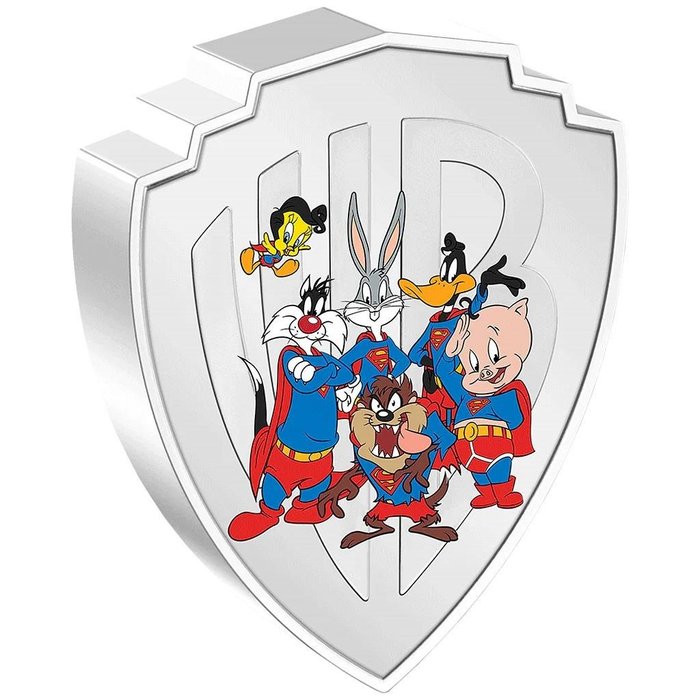 Niue 5 Dollars 2023 Looney Tunes™ Mashups (3) - Superman™ 100 Jahre Warner Brothers 2 Oz (999)