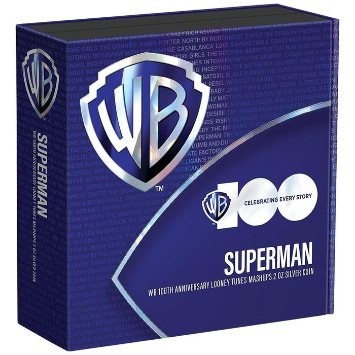 Niue 5 Dollars 2023 Looney Tunes™ Mashups (3) - Superman™ 100 Jahre Warner Brothers 2 Oz (999)