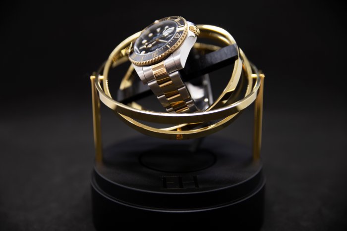 The Voyager Gold - Tourbillon / Gyro / Orbit Watch Winder - Elbrus Horology