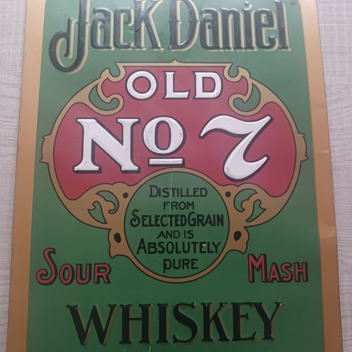 Plakette - Metal - Jack Daniel Old Whisky nr. 7