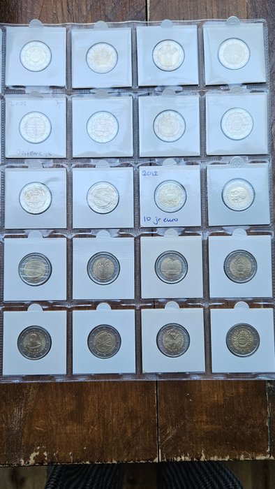 Europa. 2 Euro Various Years (40 stuks)  (Ingen mindstepris)