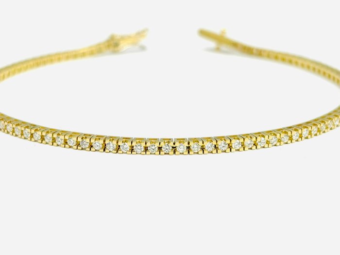 Armbånd - 18 kraat Gulguld -  2.30ct. tw. Diamant (Natur)  - Fremstillet i Italien