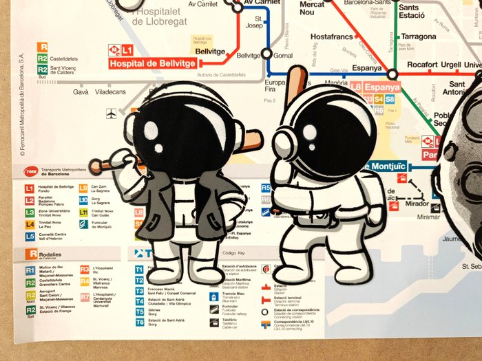 Punisher (XX-XXI) - "The crew" - Barcelona Metro map