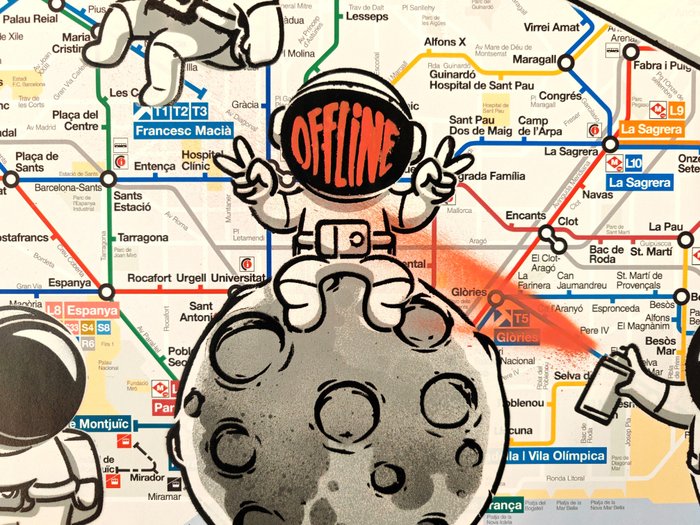 Punisher (XX-XXI) - "The crew" - Barcelona Metro map