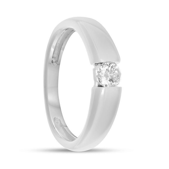 Ring - 18 kraat Hvidguld -  0.25ct. tw. Diamant (Natur)