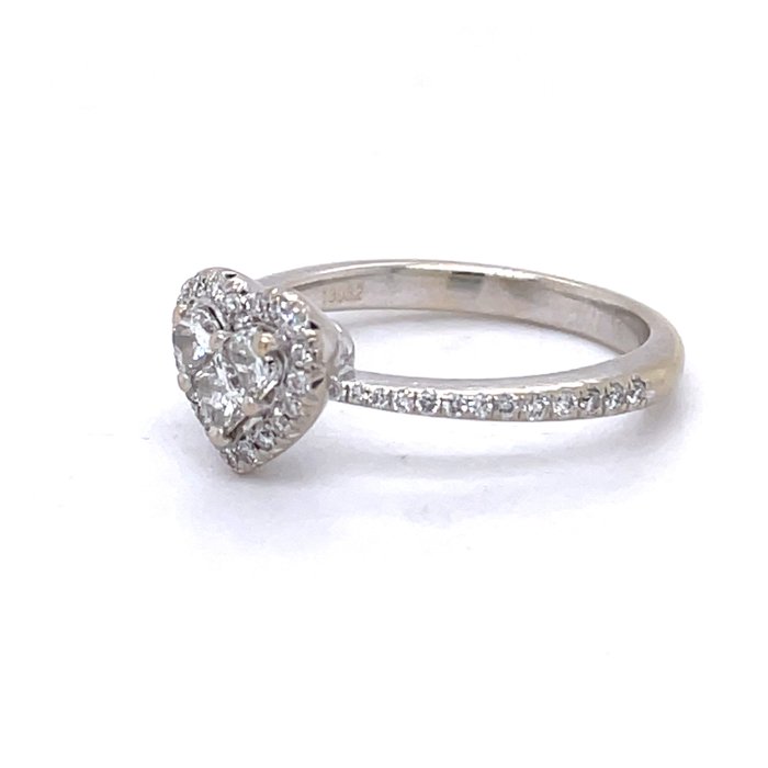 Ring - 18 kraat Hvidguld -  1.00ct. tw. Diamant (Natur)  - Diamant